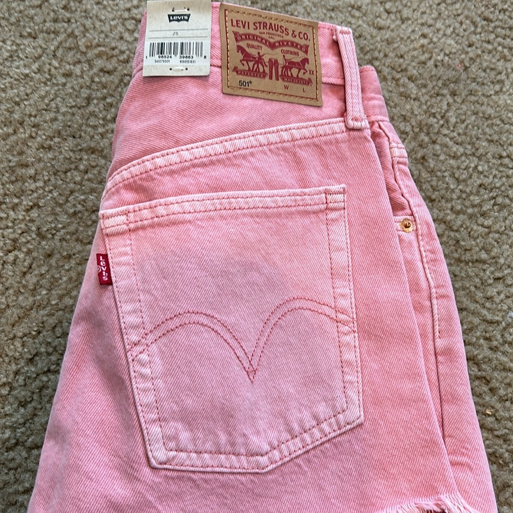LEVIS 501 High Rise Jean Shorts - Picture 3 of 5
